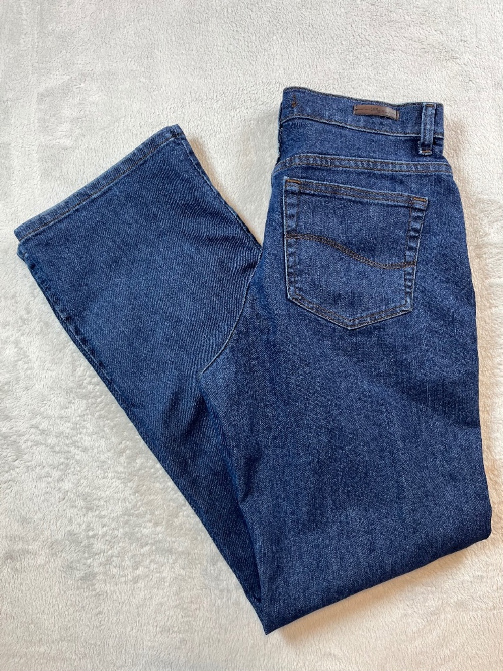 Women's Lee Relaxed Fit Blue Jeans Denim sz 6 Medium Like New Everyday Casual